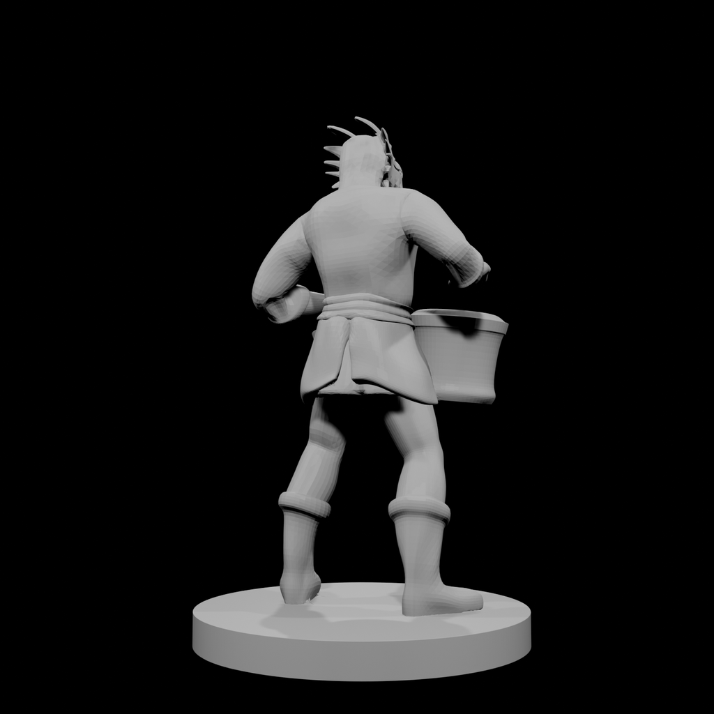 Male Dragonborn Baard with Bongos