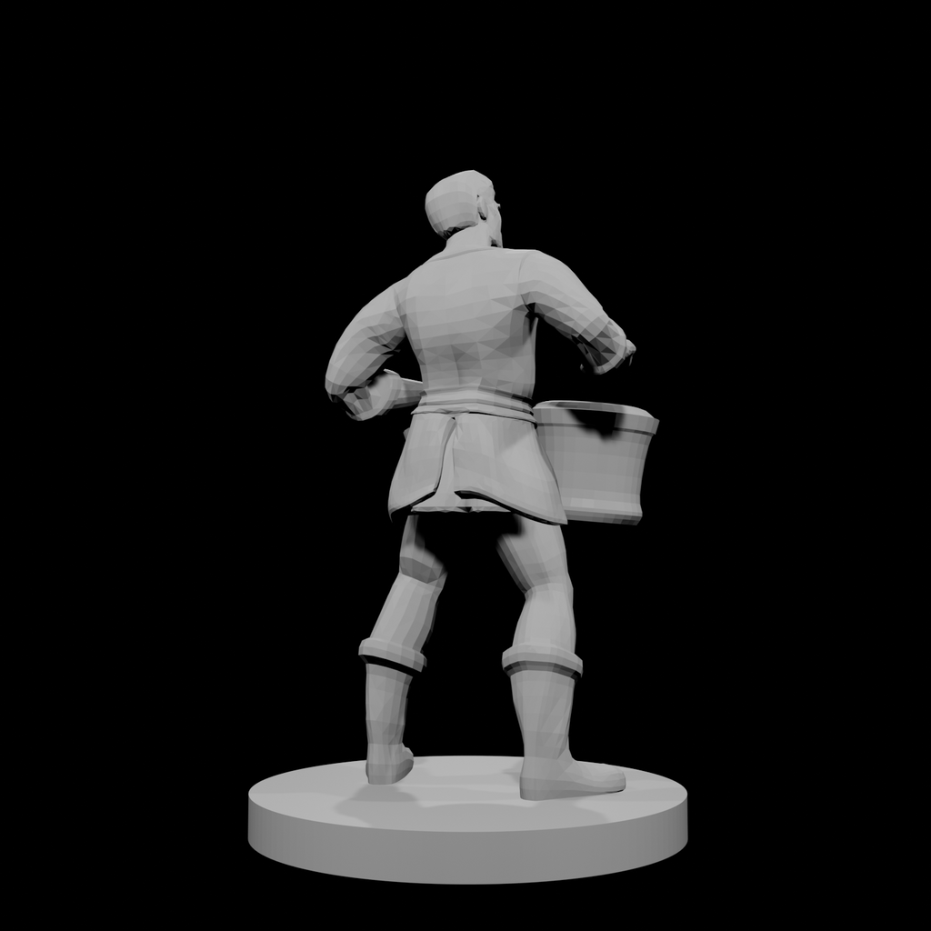 Male Human Bard with Bongos