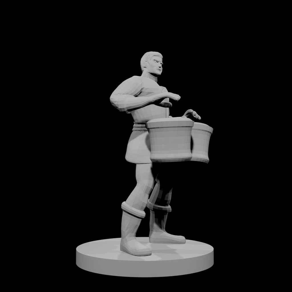 Male Human Bard with Bongos