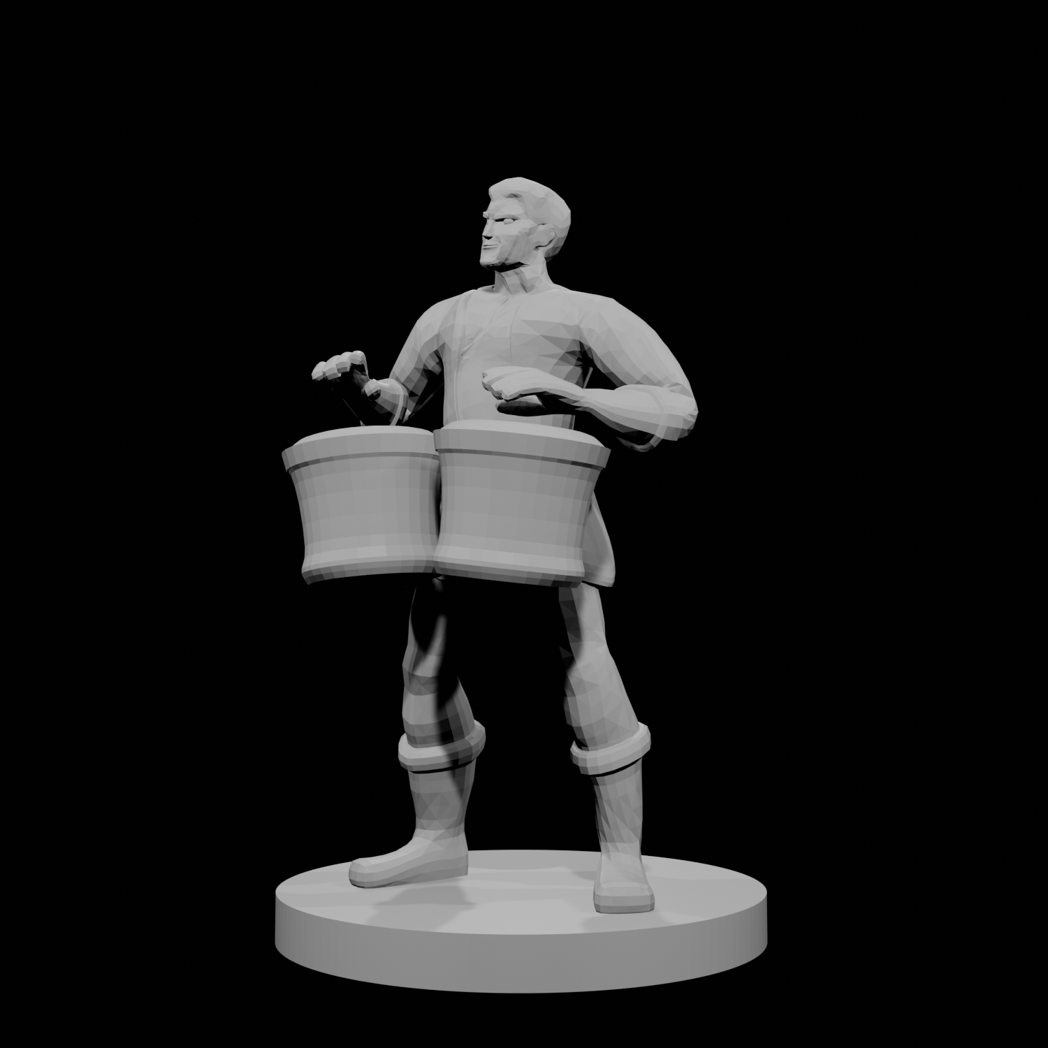 Male Human Bard with Bongos