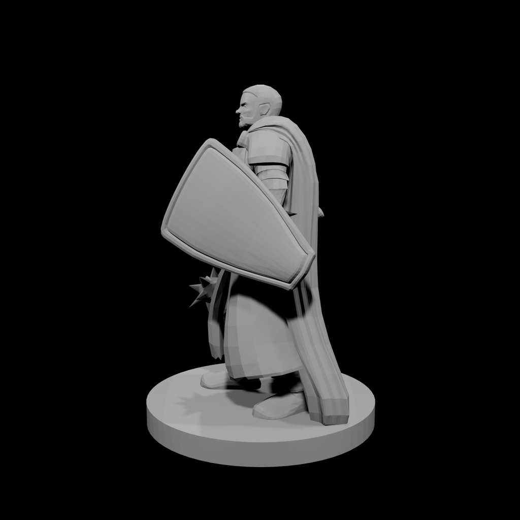 Noble Cleric Mace and Shield