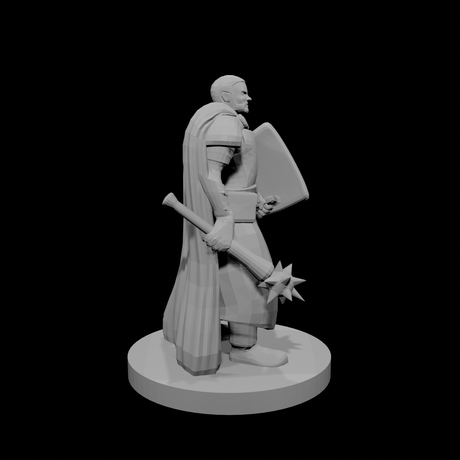 Noble Cleric Mace and Shield