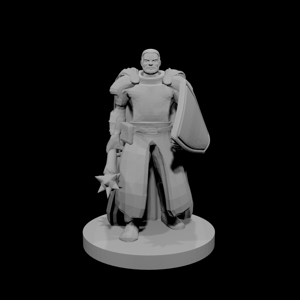 Noble Cleric Mace and Shield