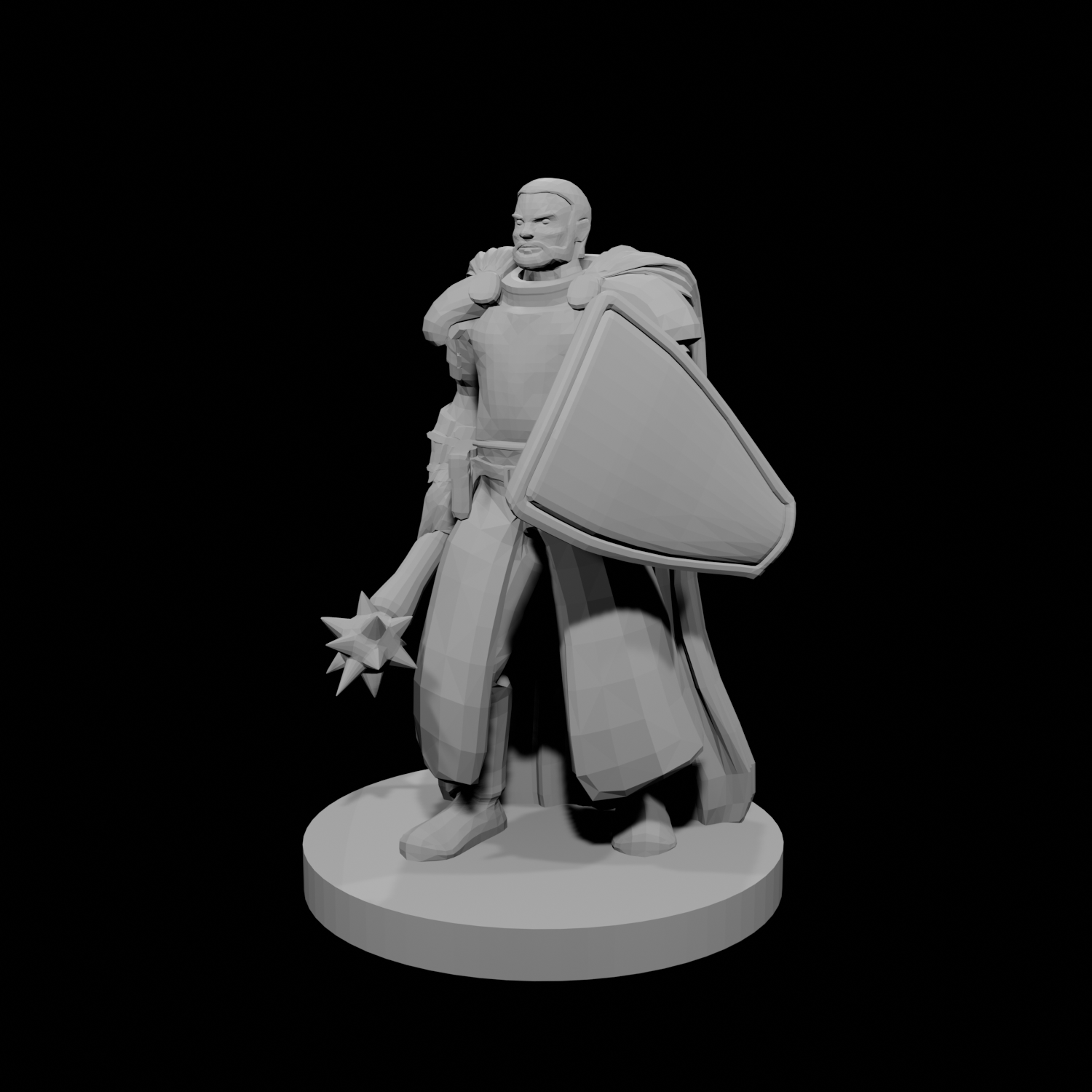 Noble Cleric Mace and Shield