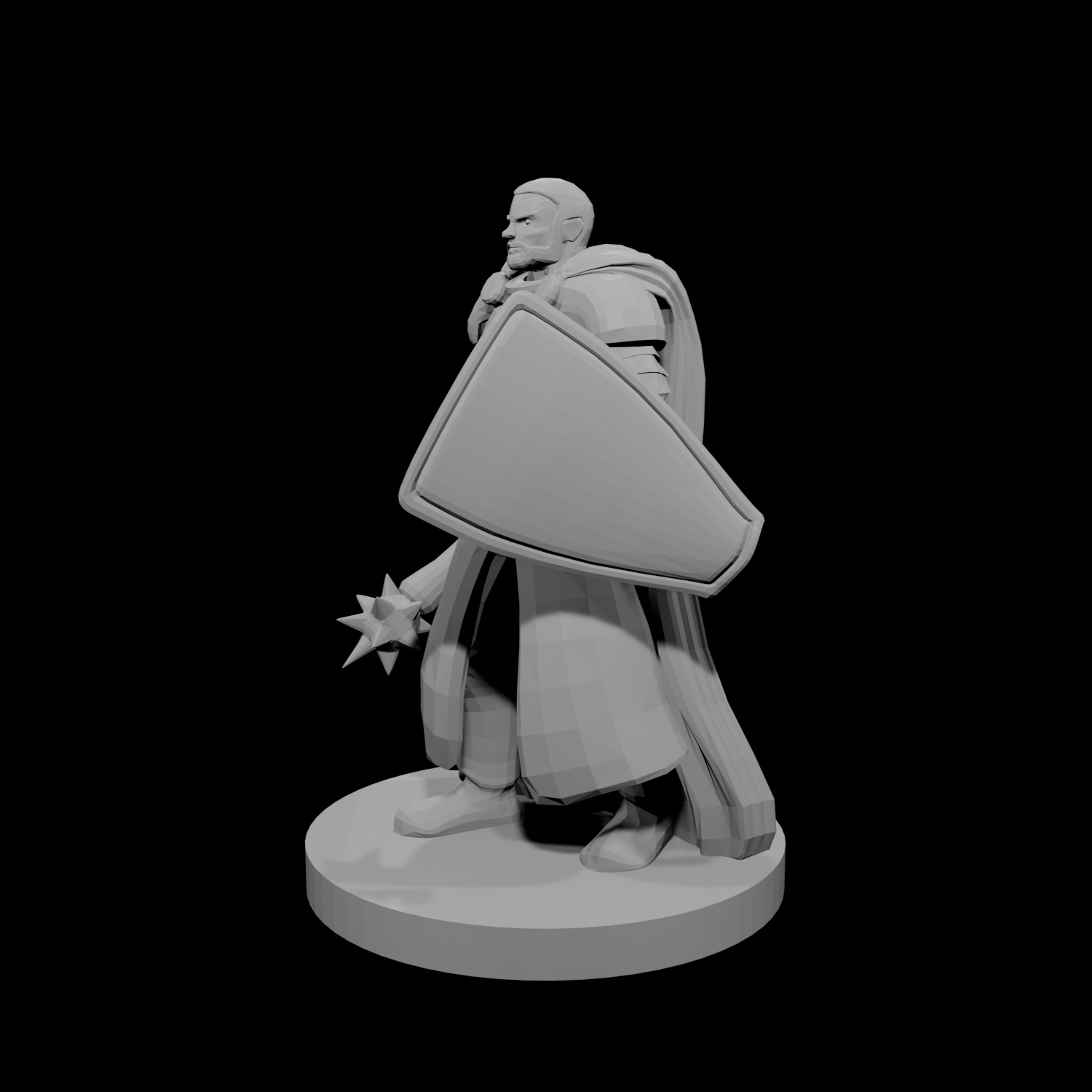 Noble Cleric Mace and Shield