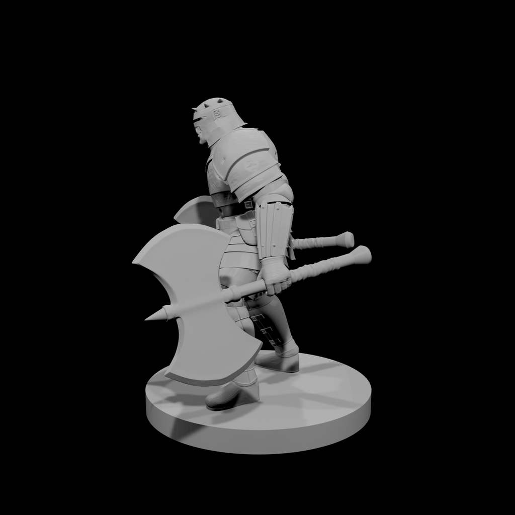 Orc Fighter 2 with  two greataxes