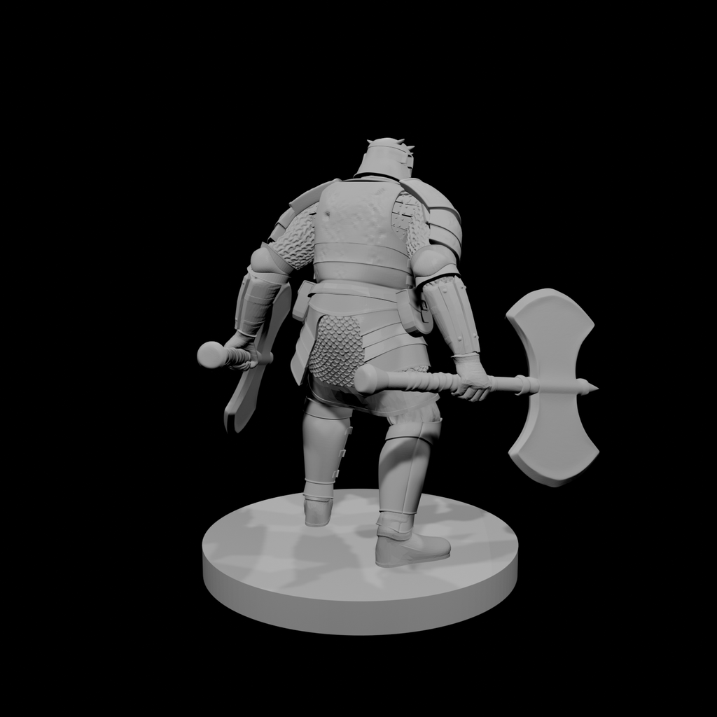 Orc Fighter 2 with  two greataxes