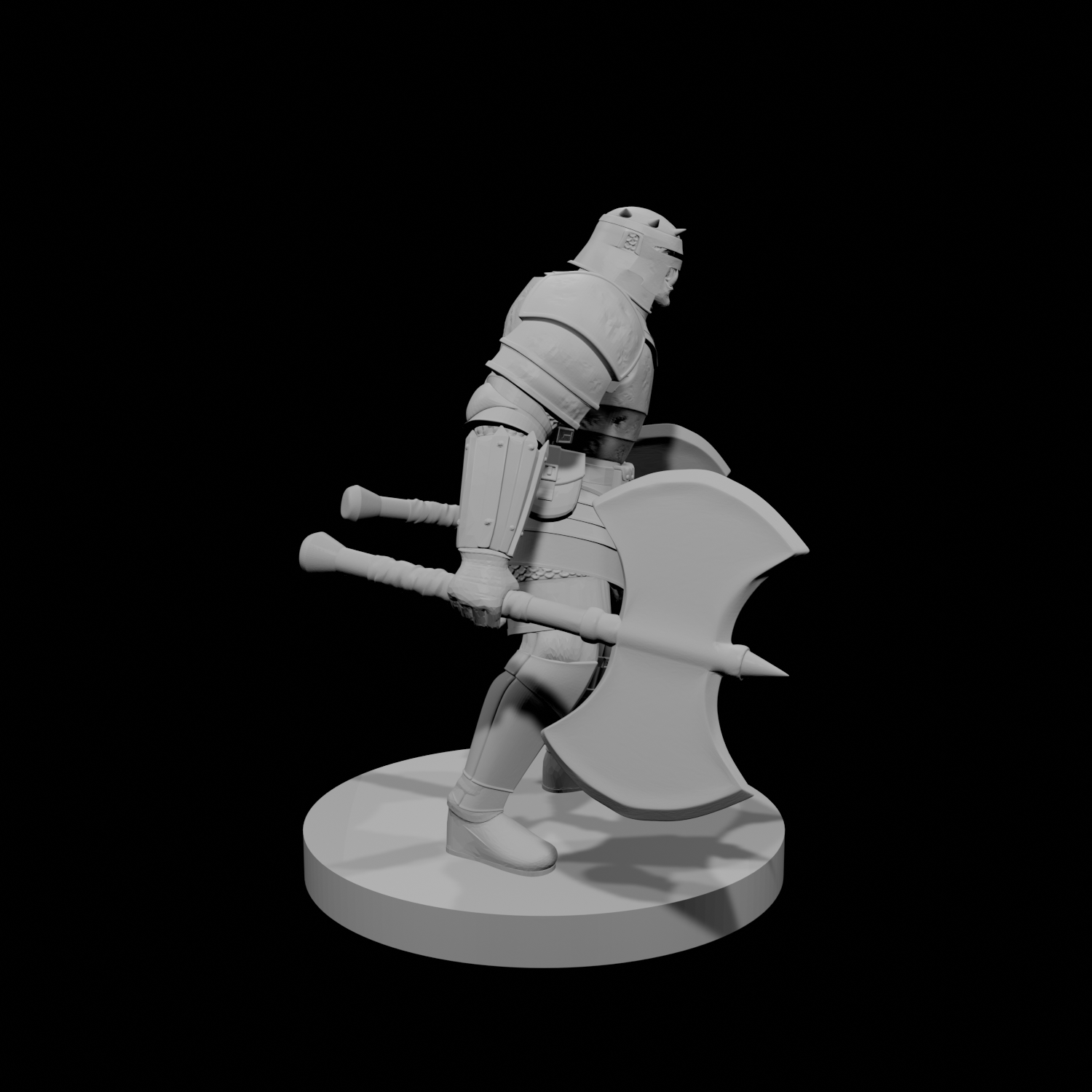 Orc Fighter 2 with  two greataxes