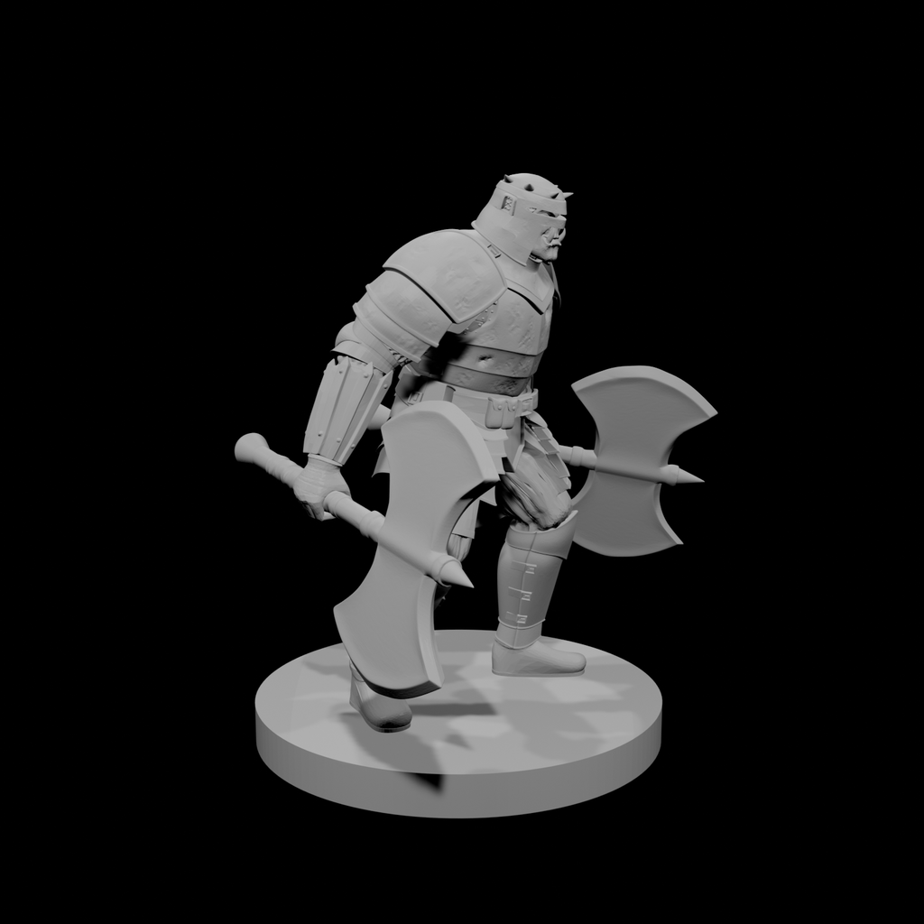 Orc Fighter 2 with  two greataxes