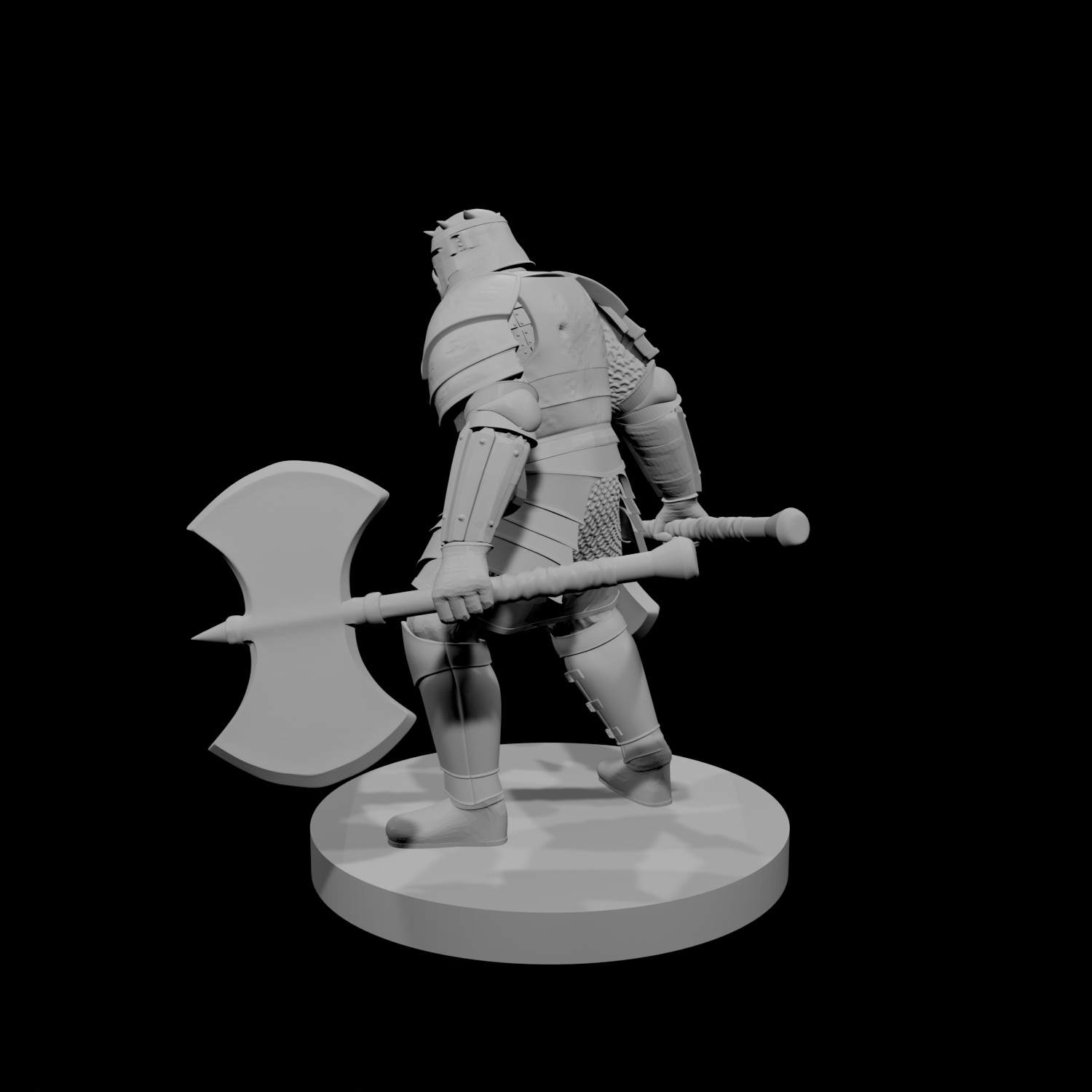 Orc Fighter 2 with  two greataxes