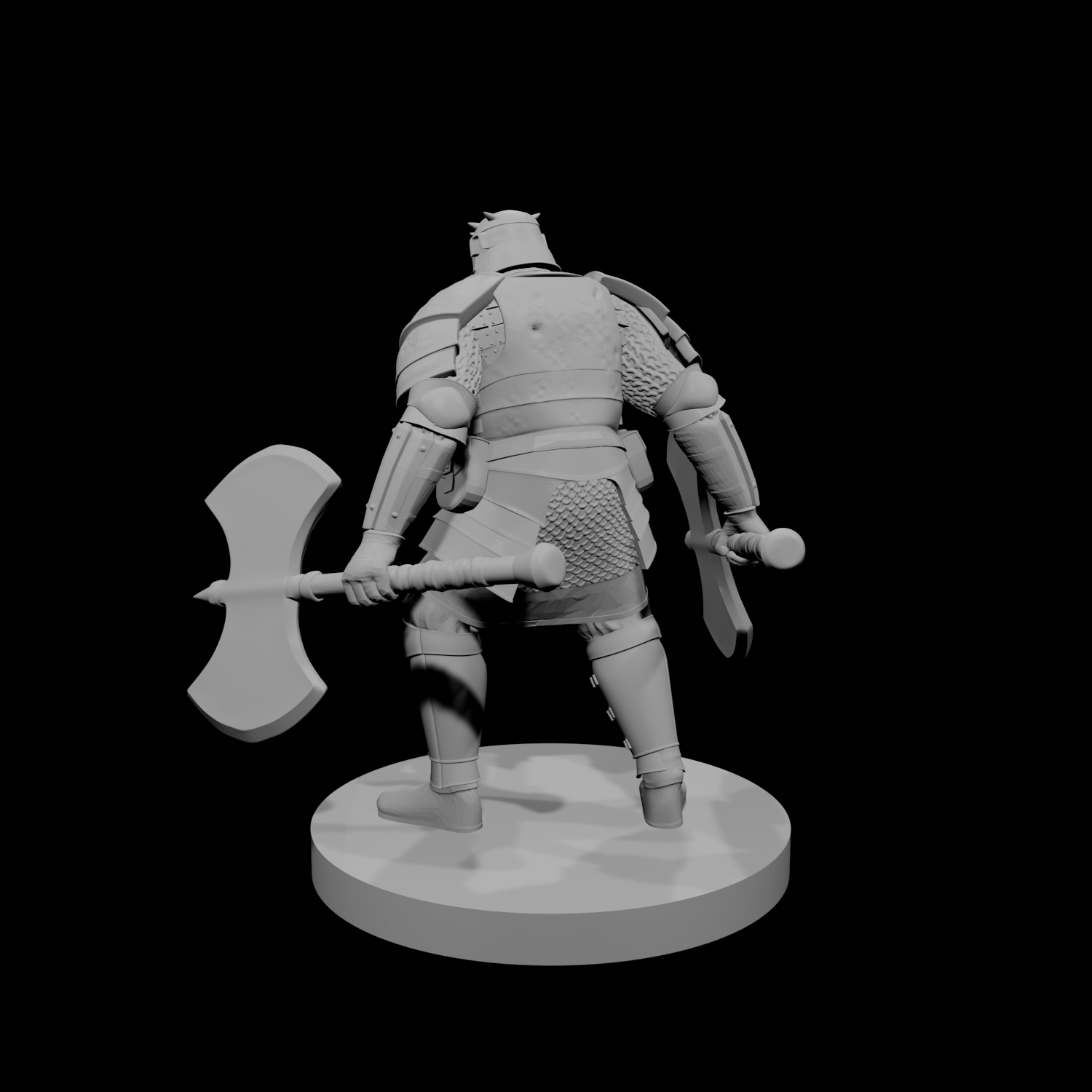 Orc Fighter 2 with  two greataxes