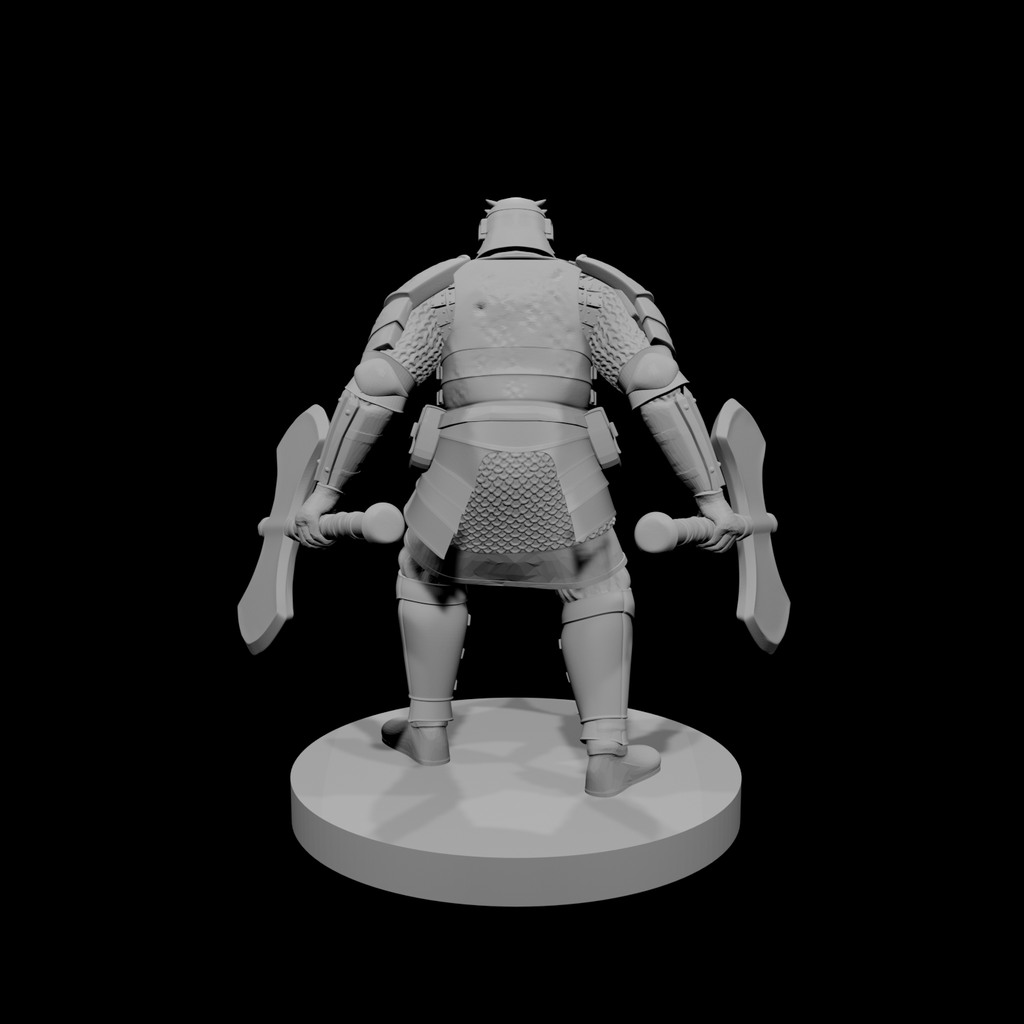 Orc Fighter 2 with  two greataxes