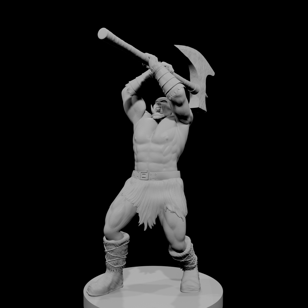 Orc Male Barbarian