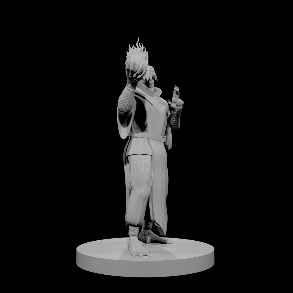 Silver Dragonborn Male Sorcerer
