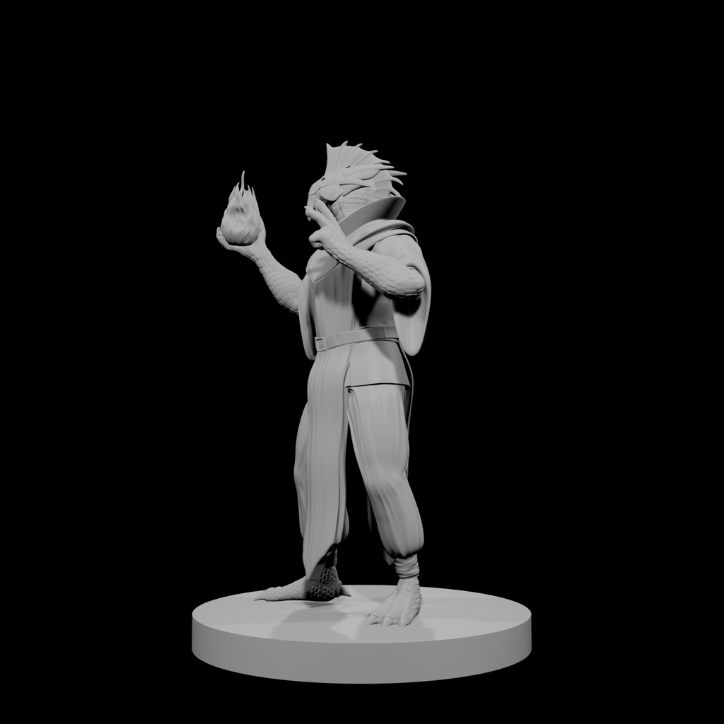 Silver Dragonborn Male Sorcerer