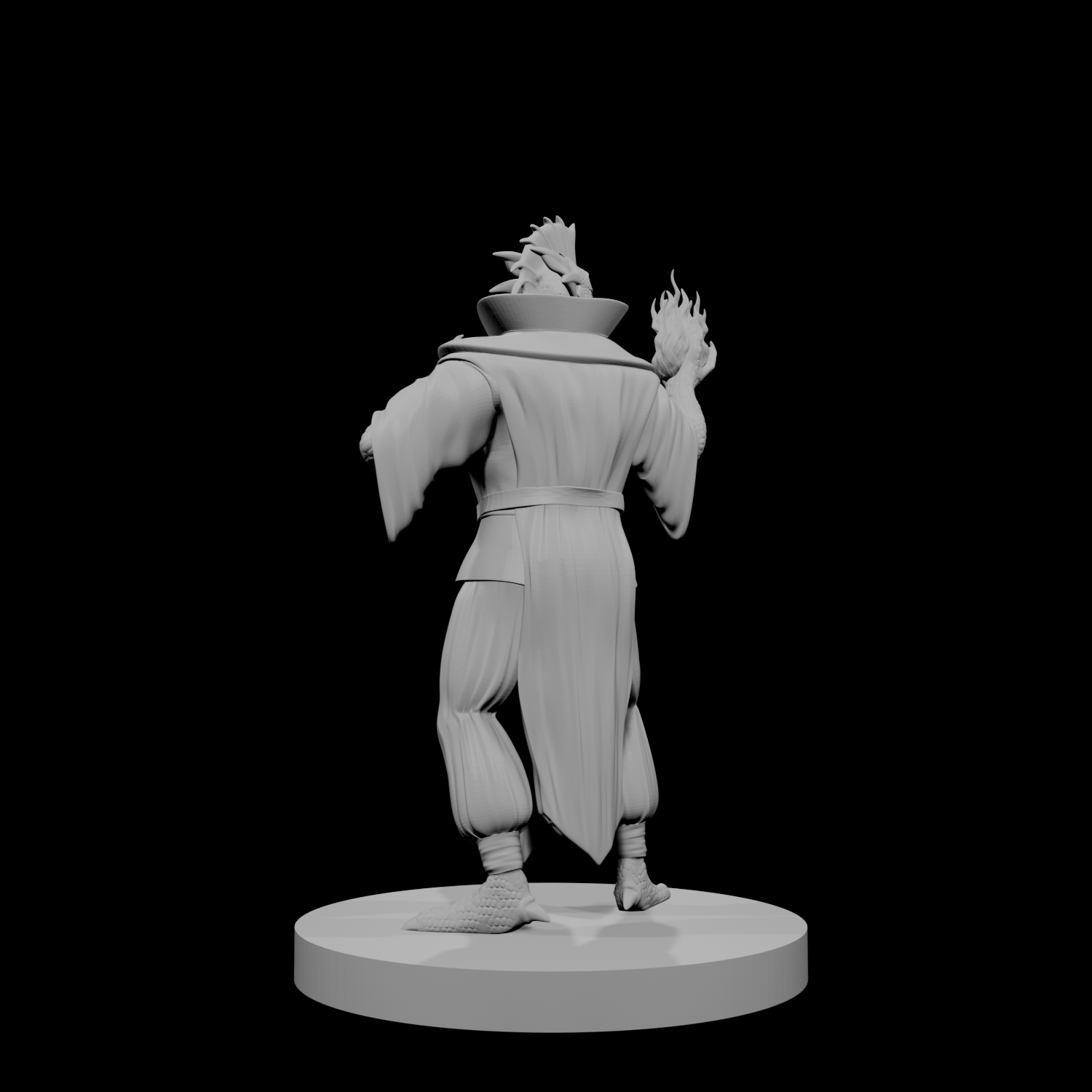 Silver Dragonborn Male Sorcerer