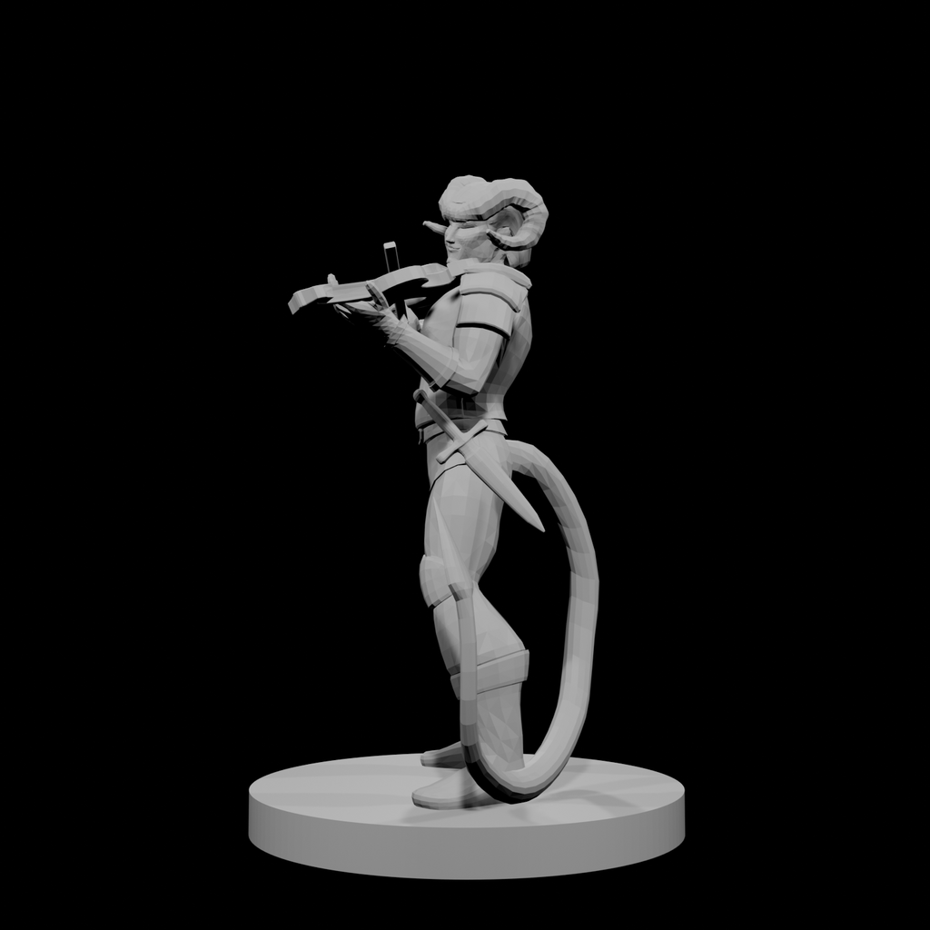 Tiefling Bard with Fiddle