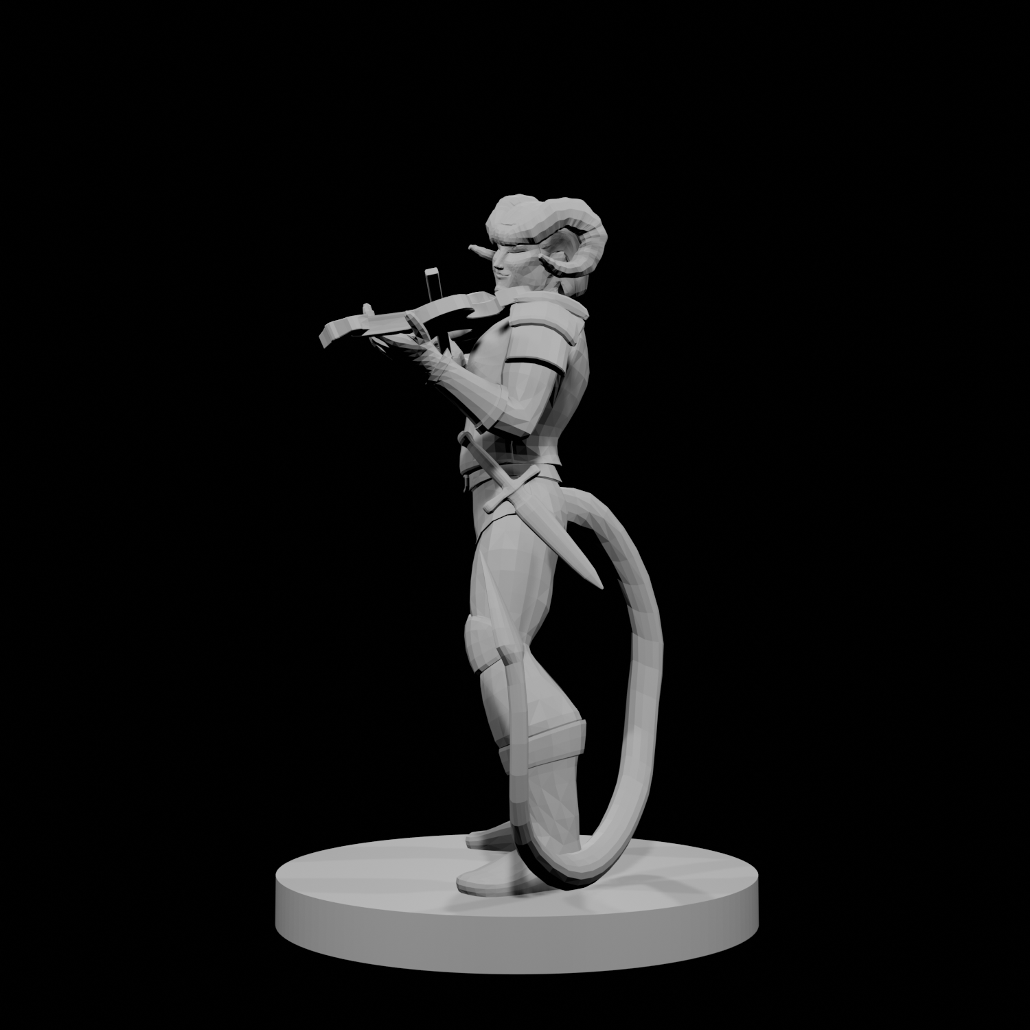 Tiefling Bard with Fiddle