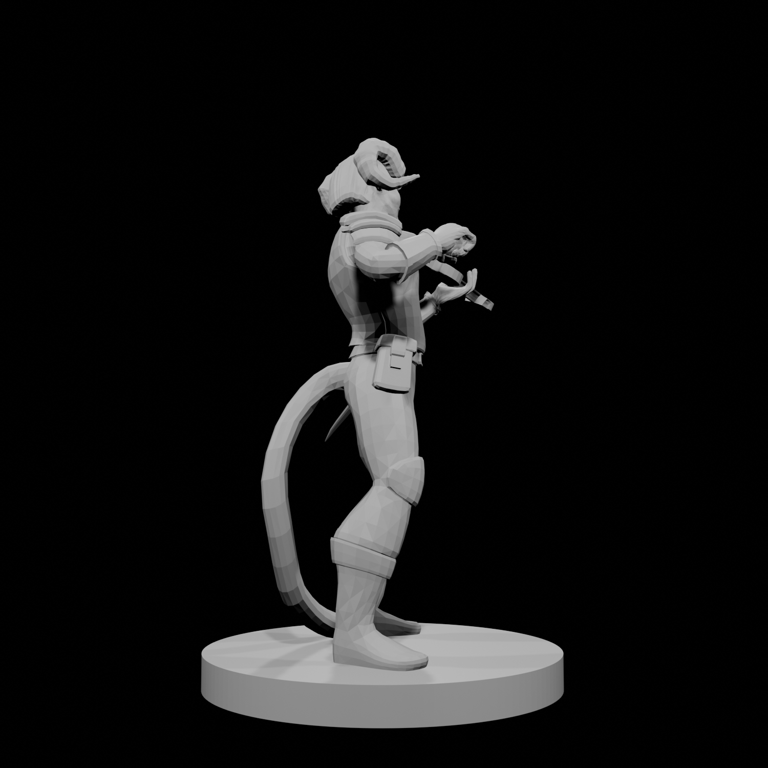 Tiefling Bard with Fiddle