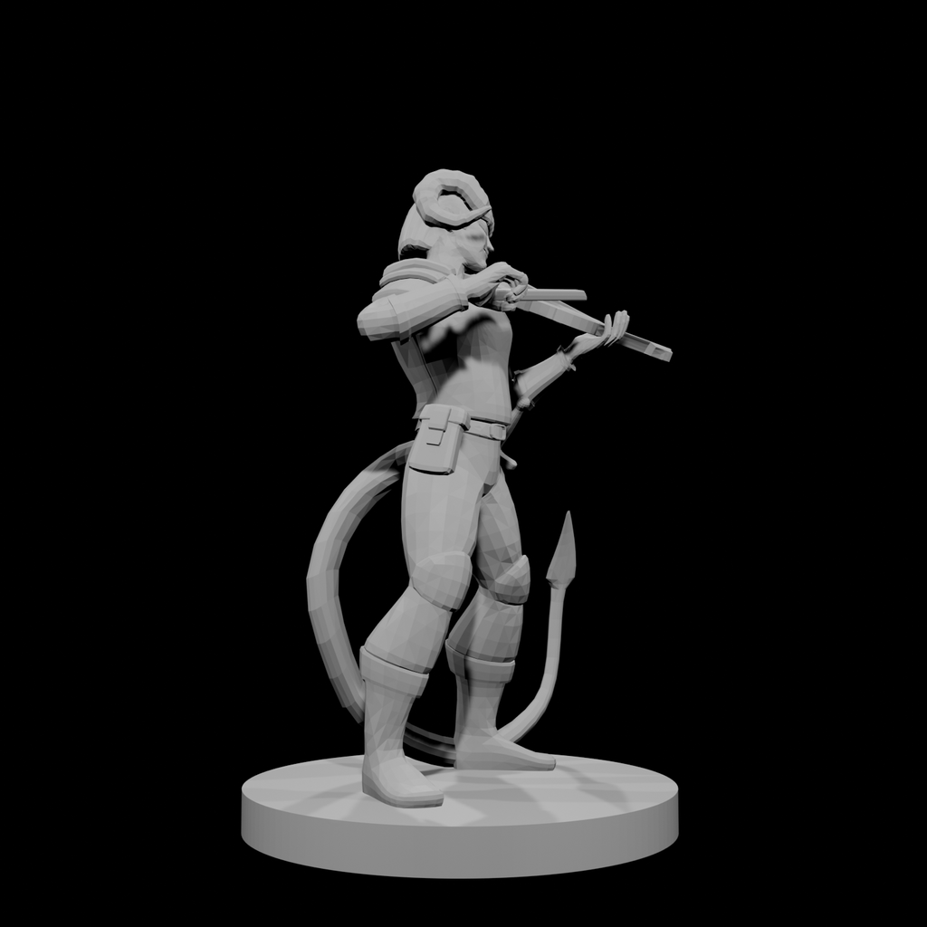 Tiefling Bard with Fiddle