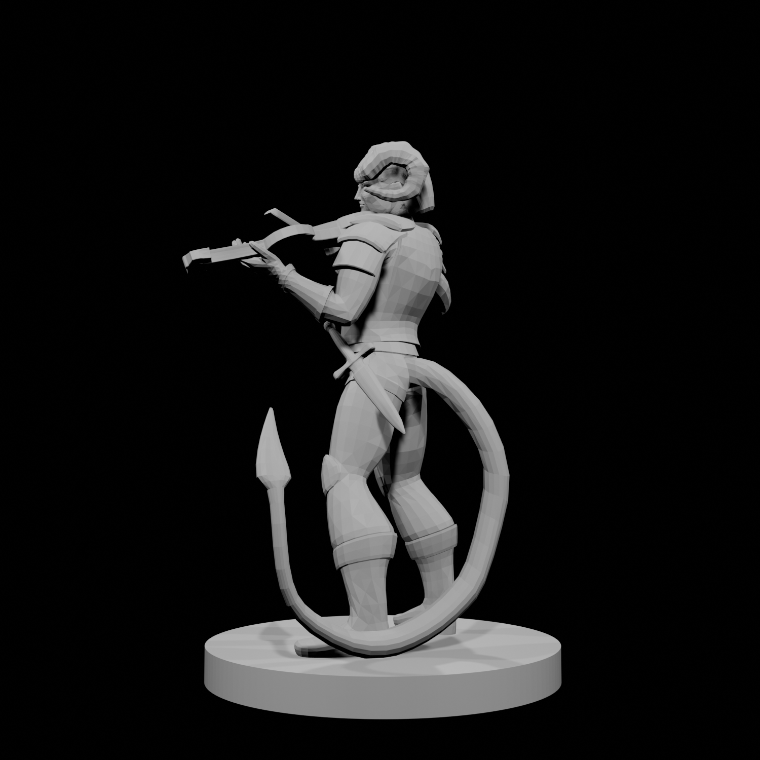Tiefling Bard with Fiddle