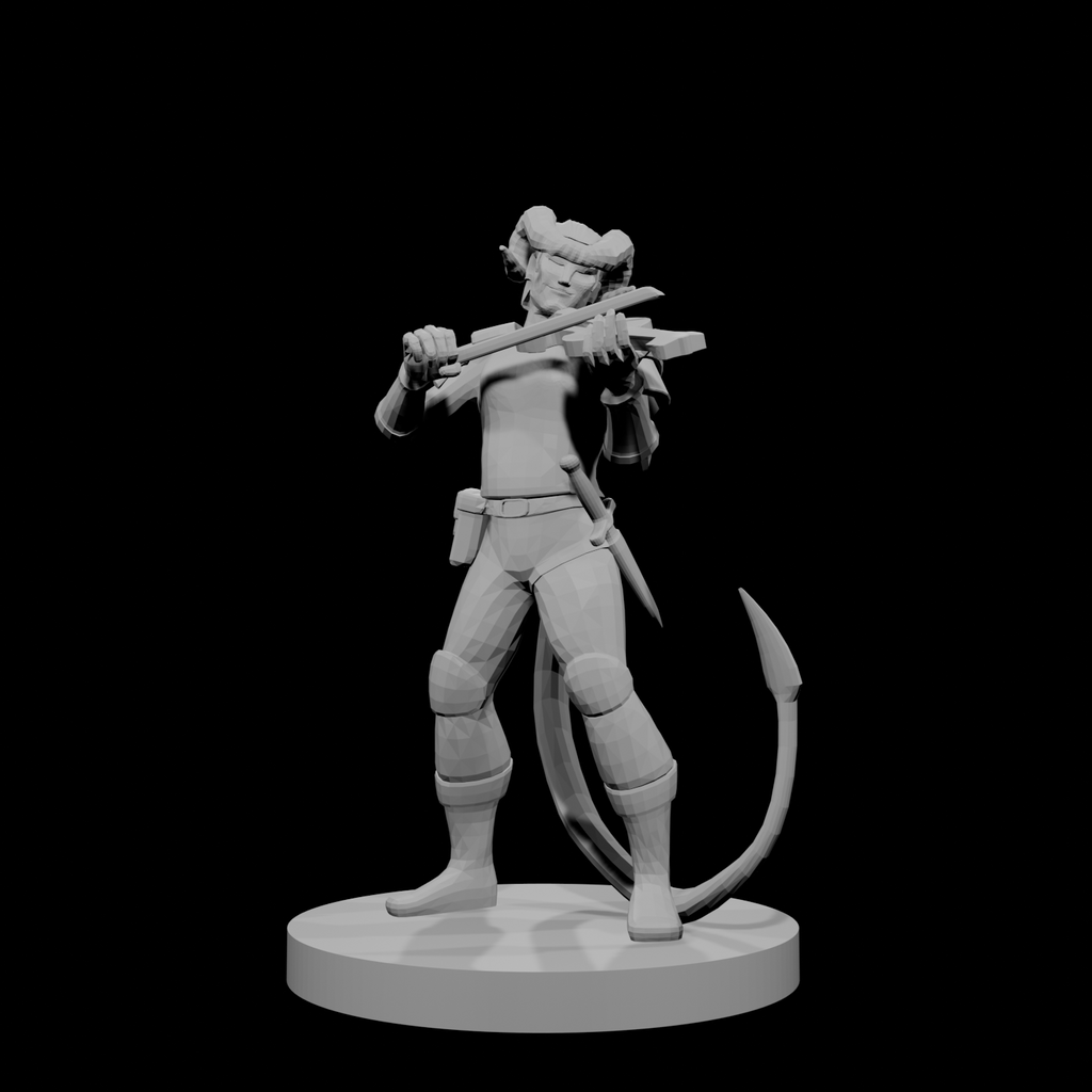 Tiefling Bard with Fiddle
