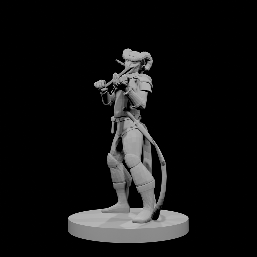 Tiefling Bard with Fiddle