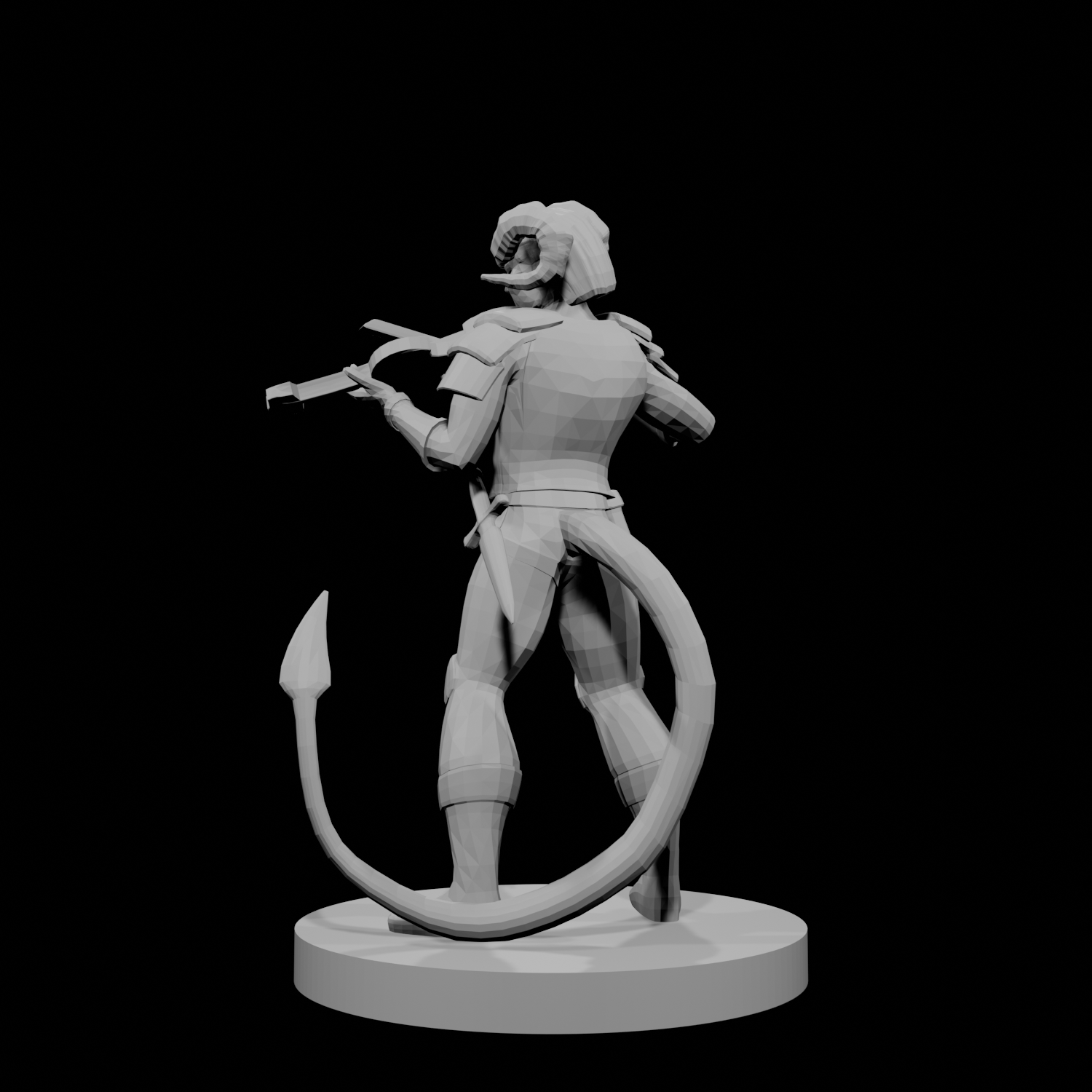 Tiefling Bard with Fiddle