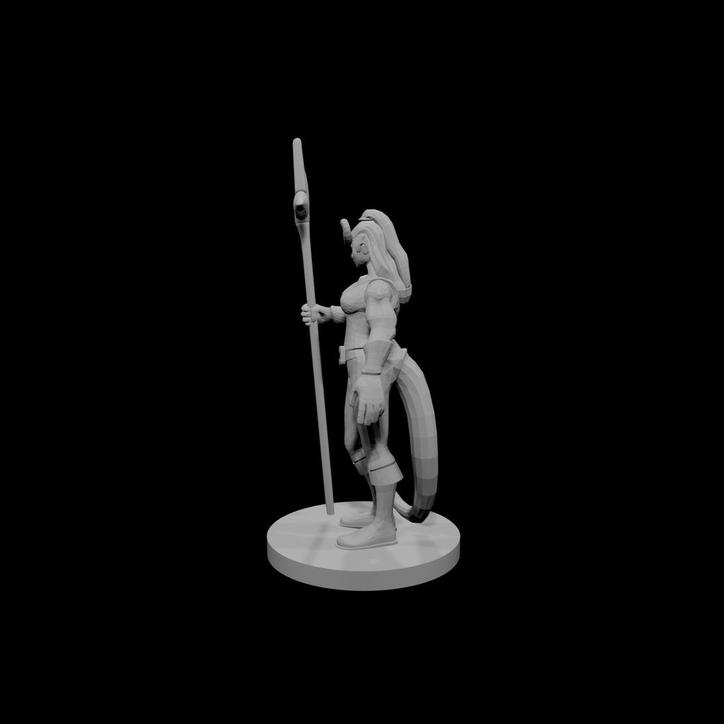 Tiefling Female Barbarian