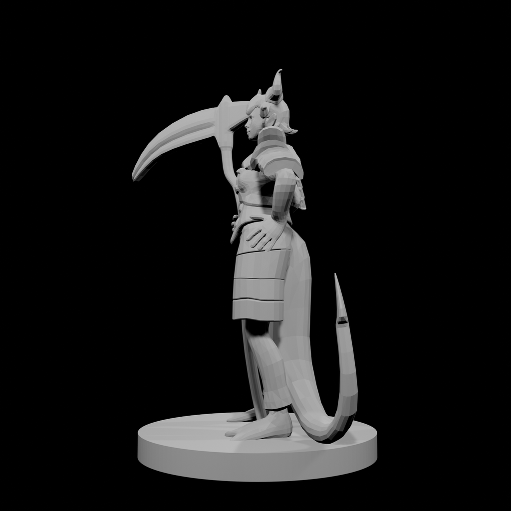 Tiefling Female Death Cleric