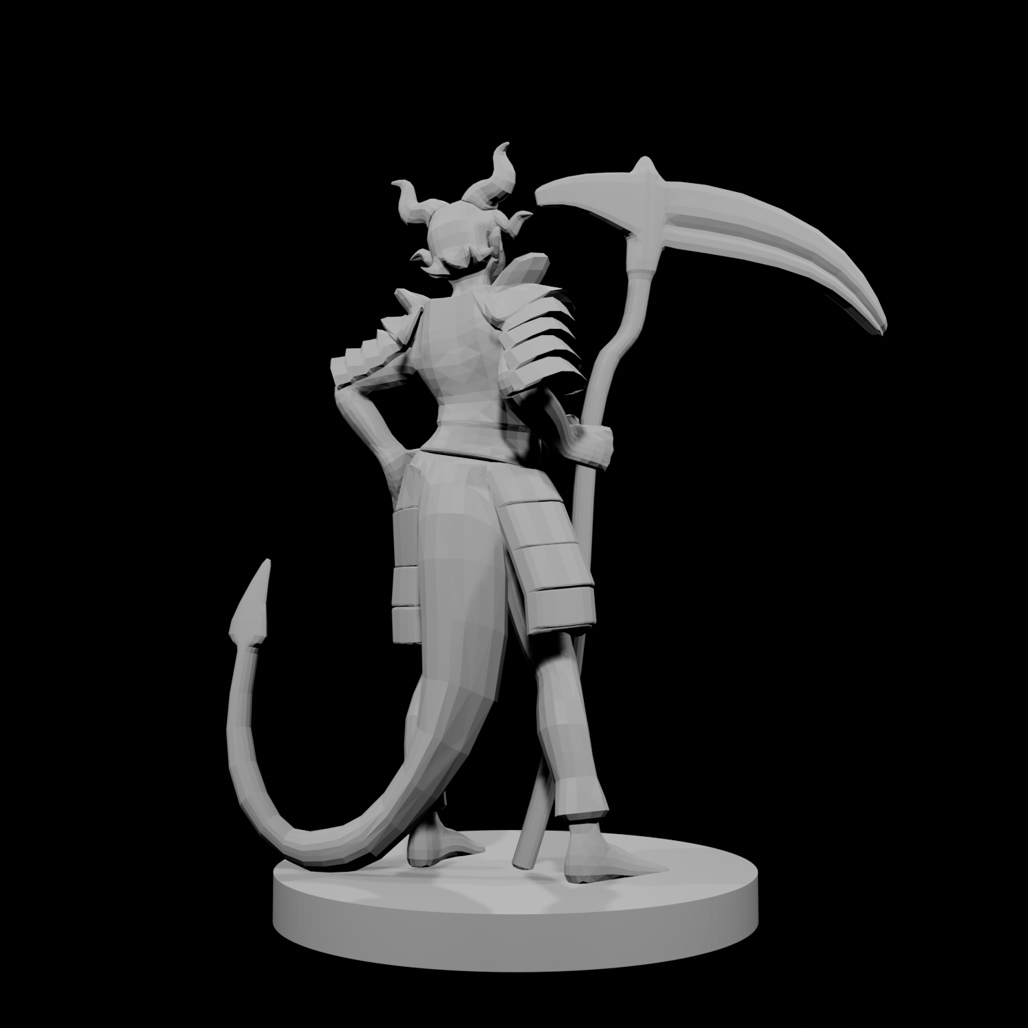 Tiefling Female Death Cleric