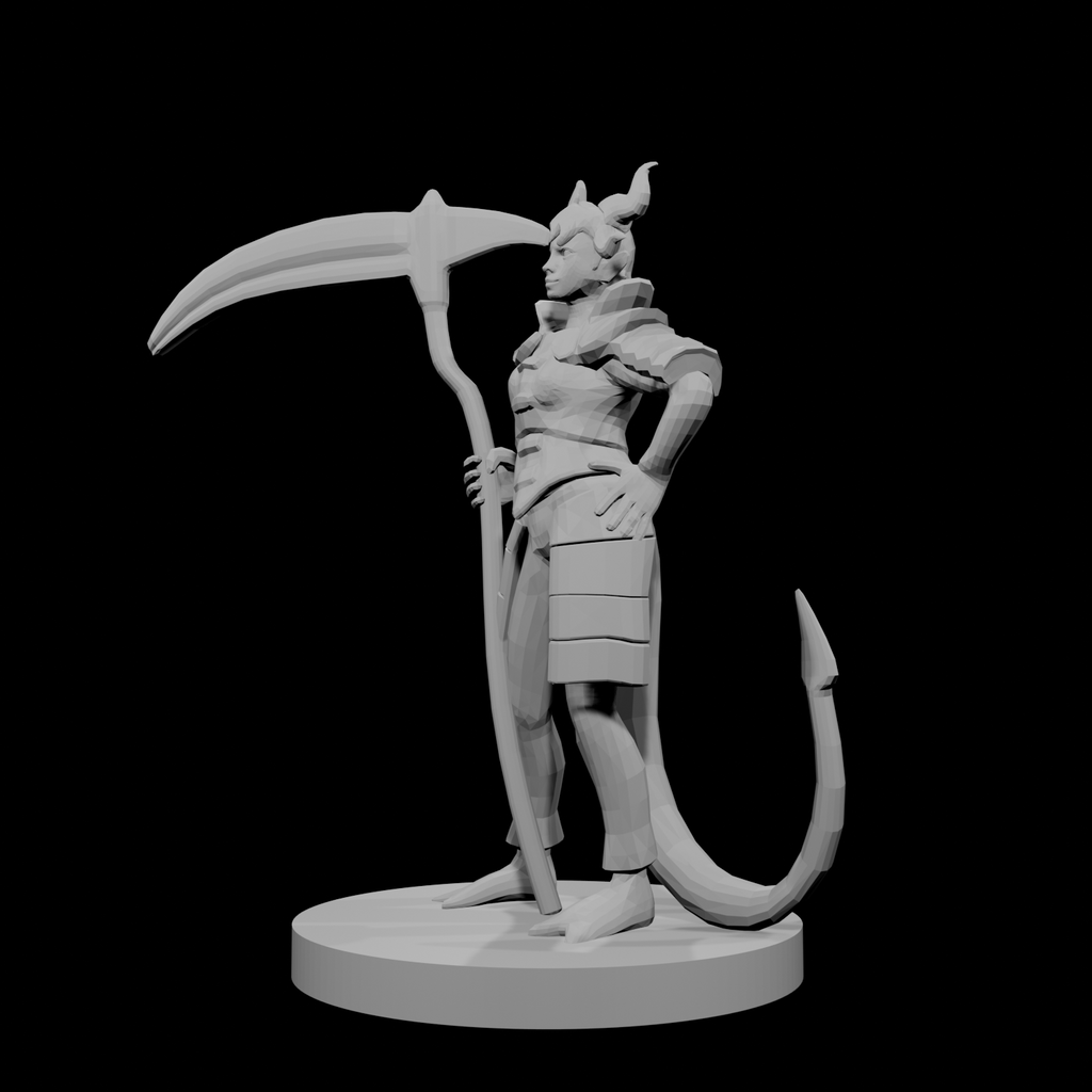 Tiefling Female Death Cleric