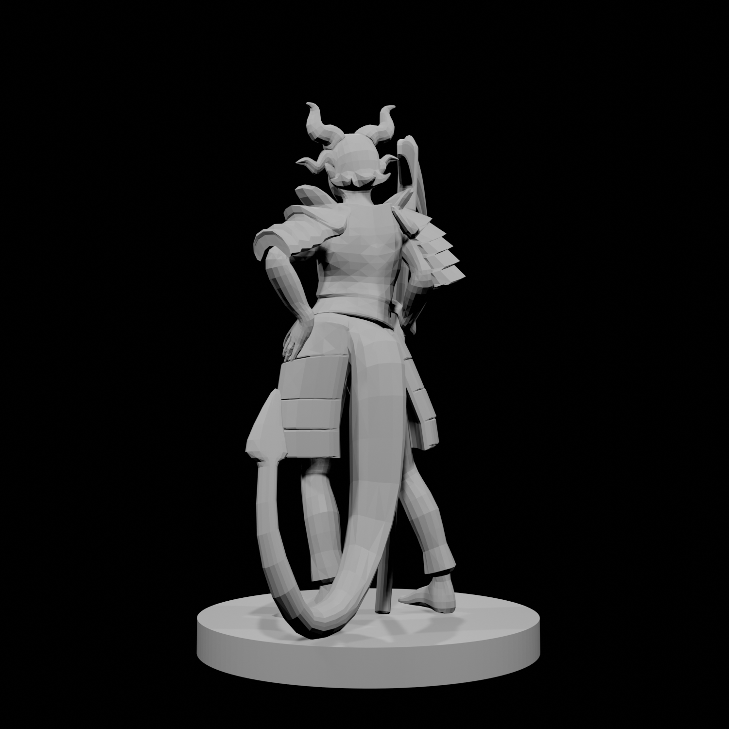 Tiefling Female Death Cleric