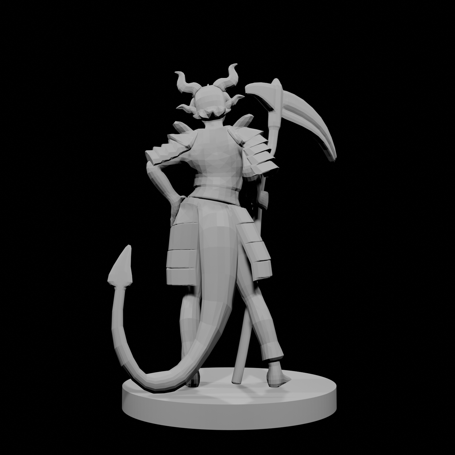 Tiefling Female Death Cleric