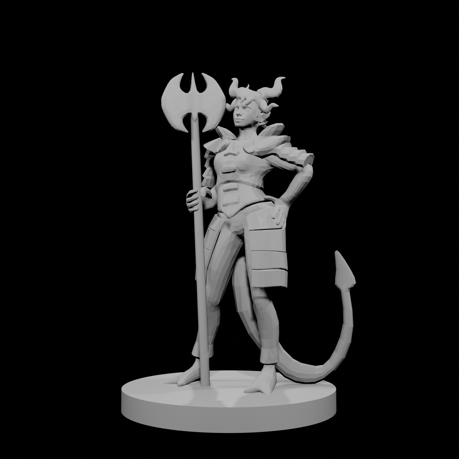 Tiefling Female Death Cleric 2