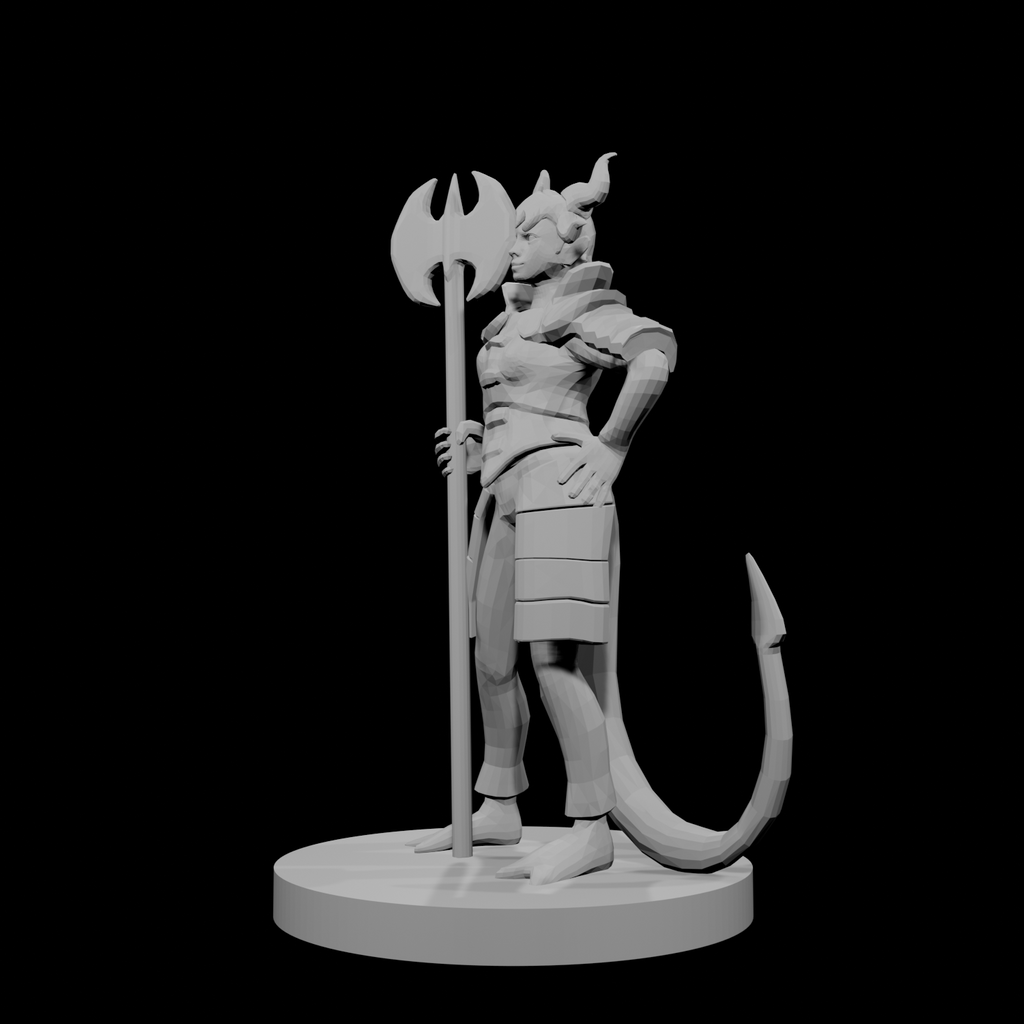 Tiefling Female Death Cleric 2
