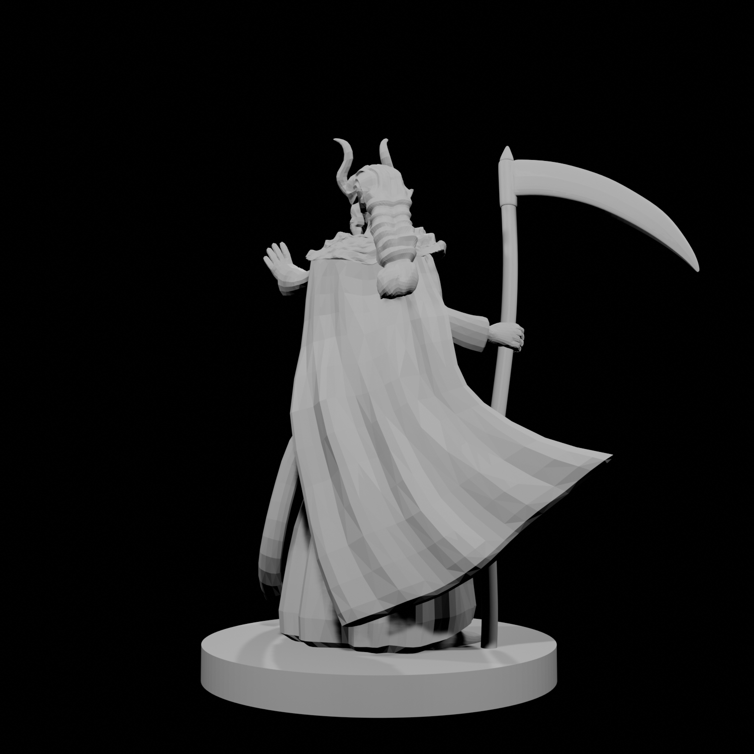 Tiefling Female Death Cleric 3