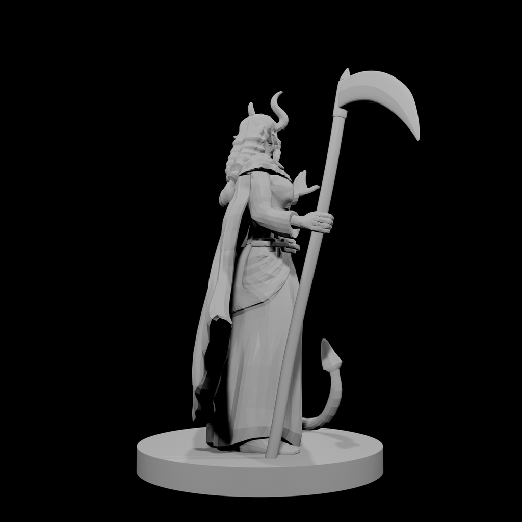 Tiefling Female Death Cleric 3