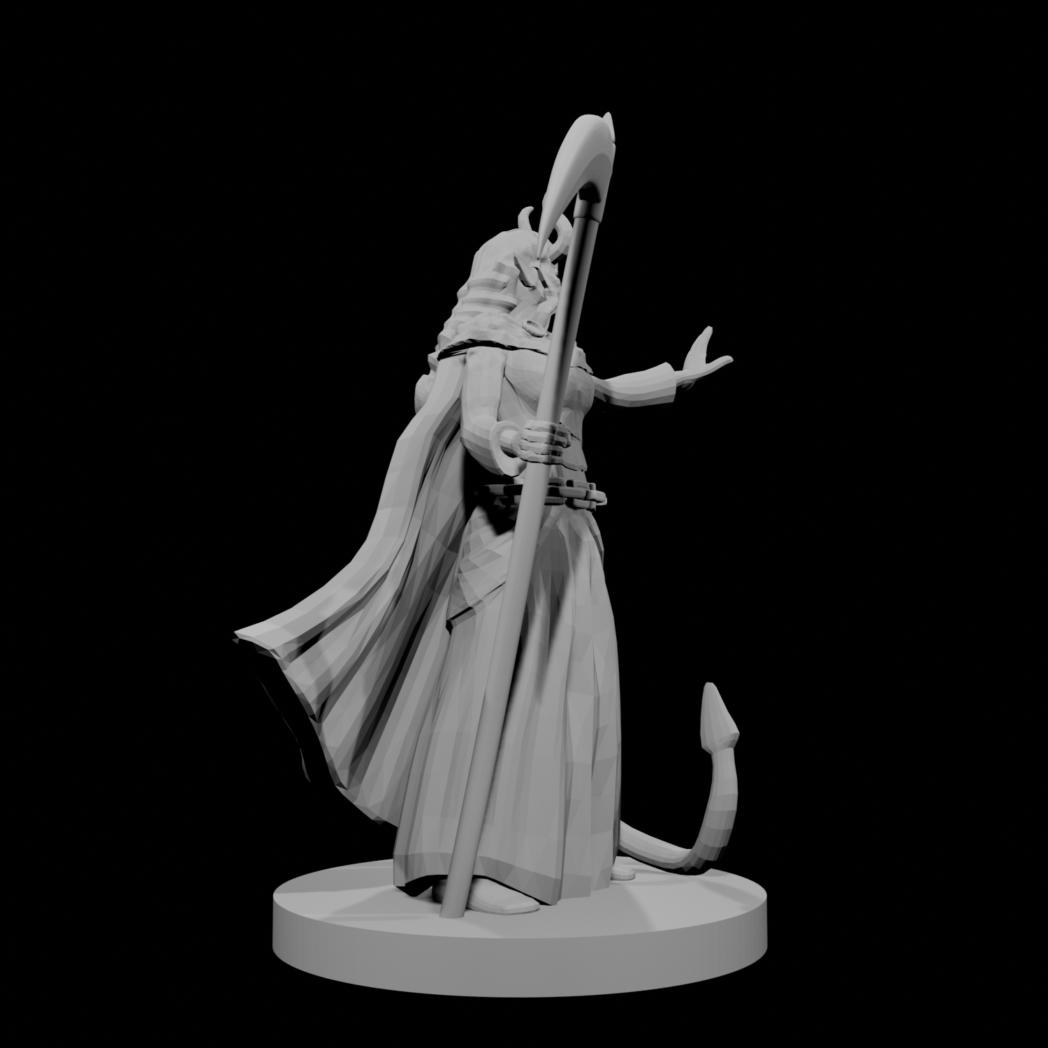 Tiefling Female Death Cleric 3