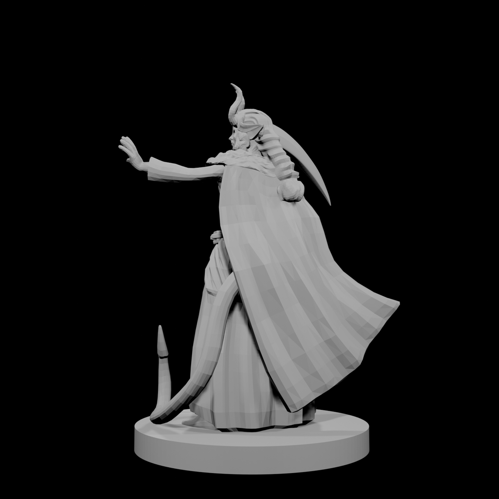 Tiefling Female Death Cleric 3