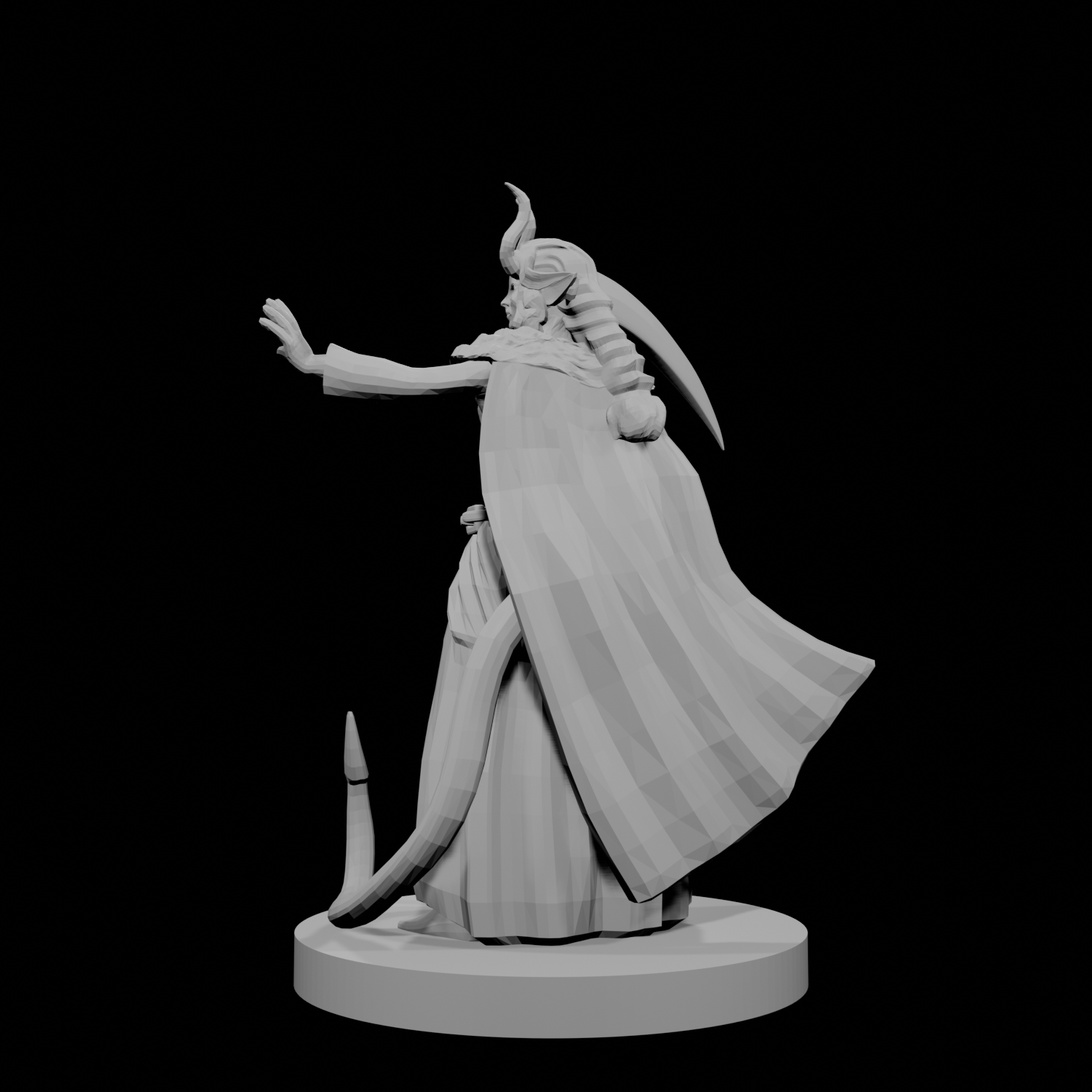 Tiefling Female Death Cleric 3