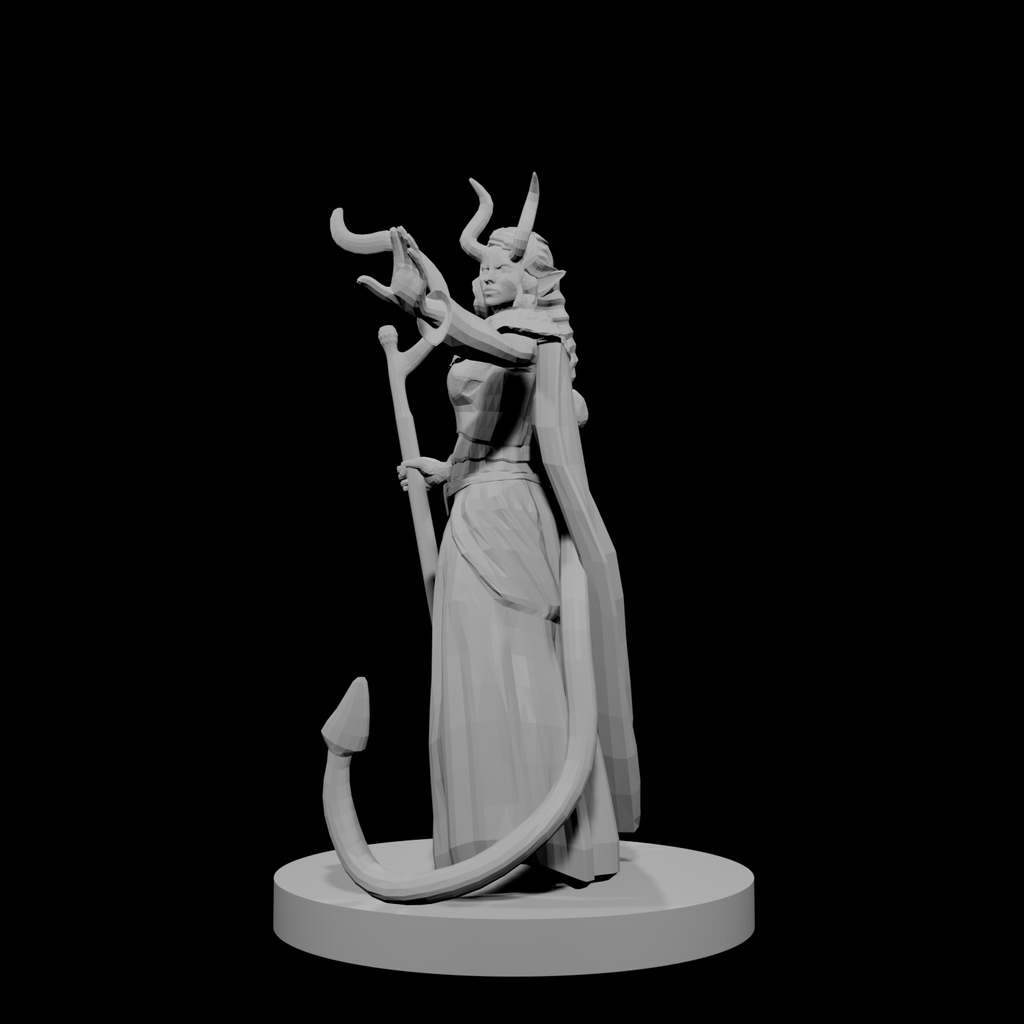 Tiefling Female Druid