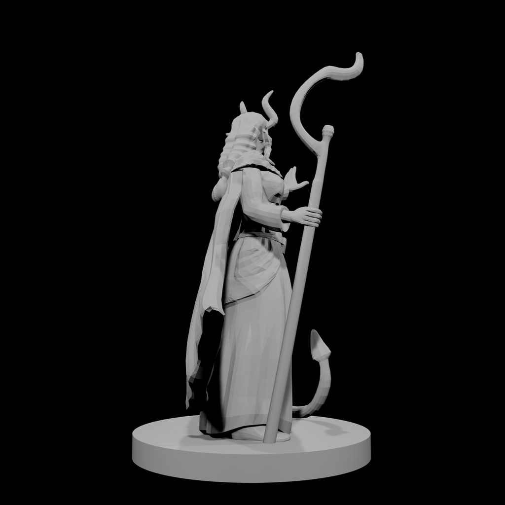 Tiefling Female Druid