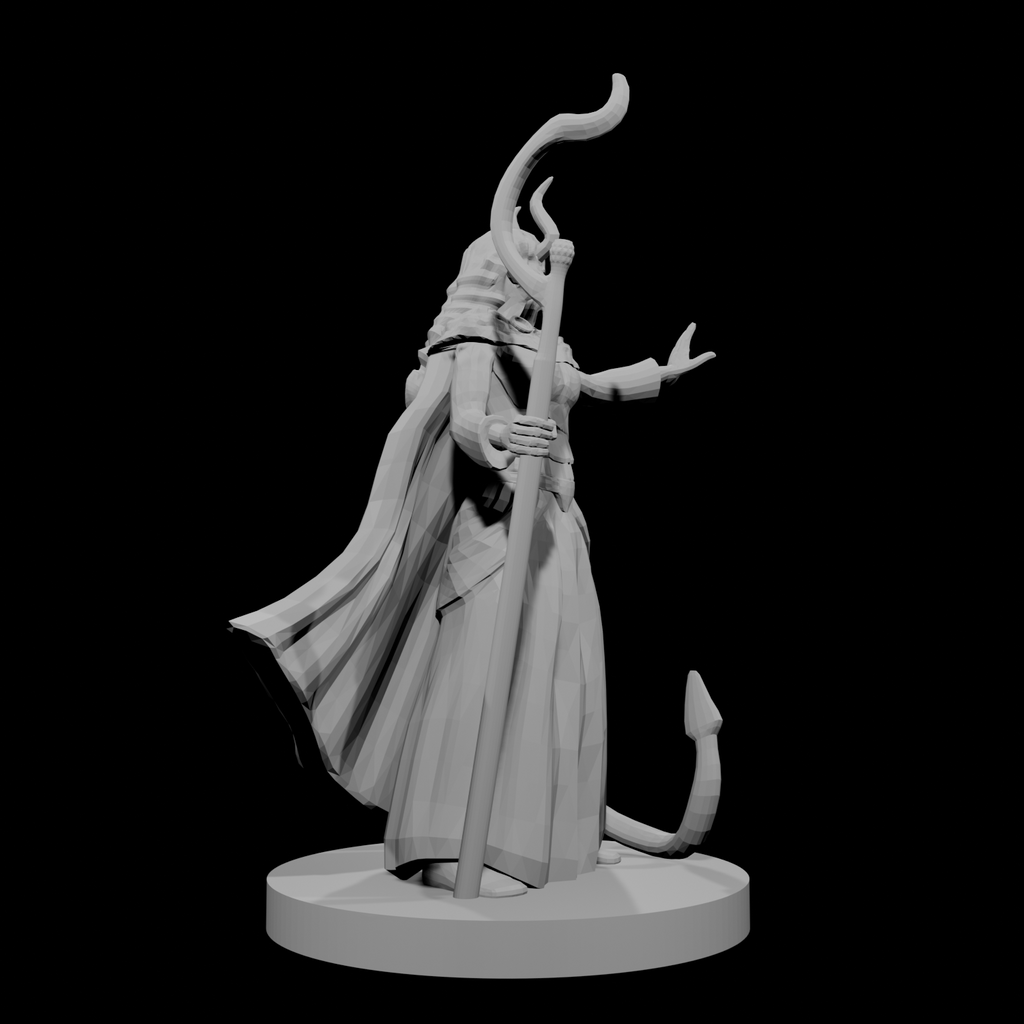 Tiefling Female Druid