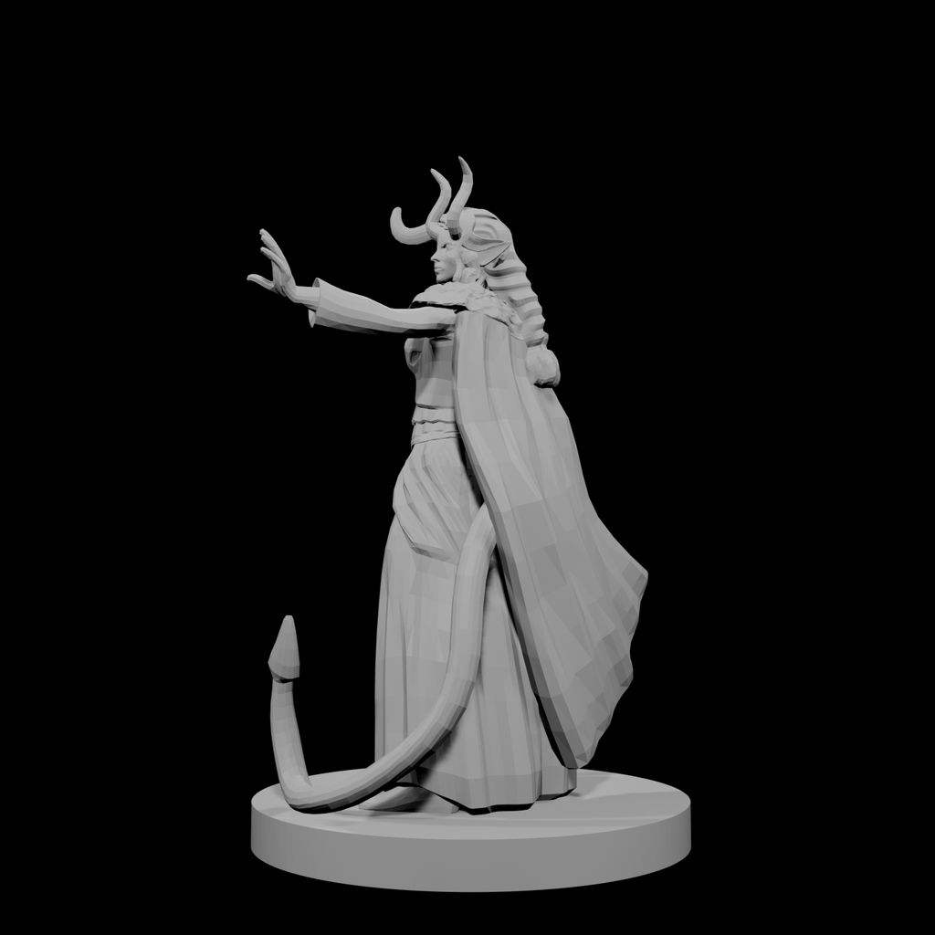 Tiefling Female Druid