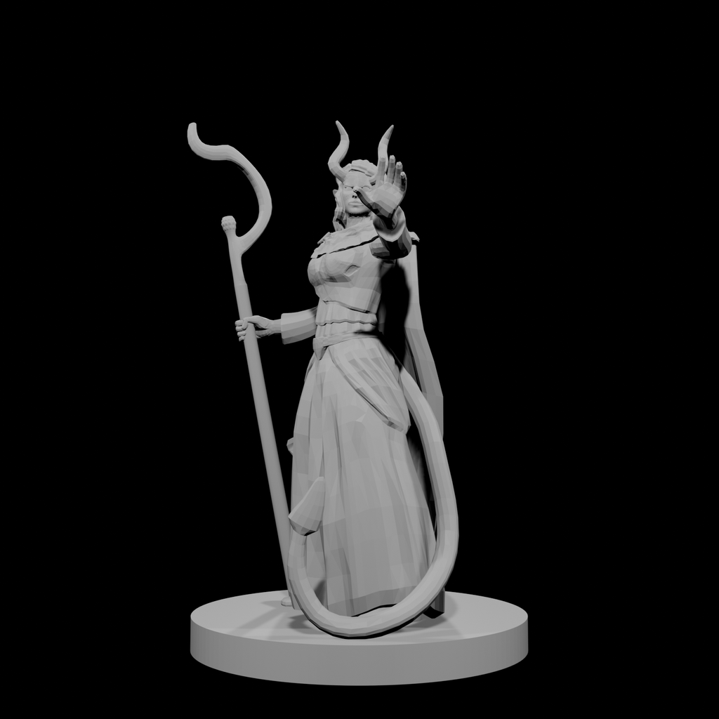 Tiefling Female Druid