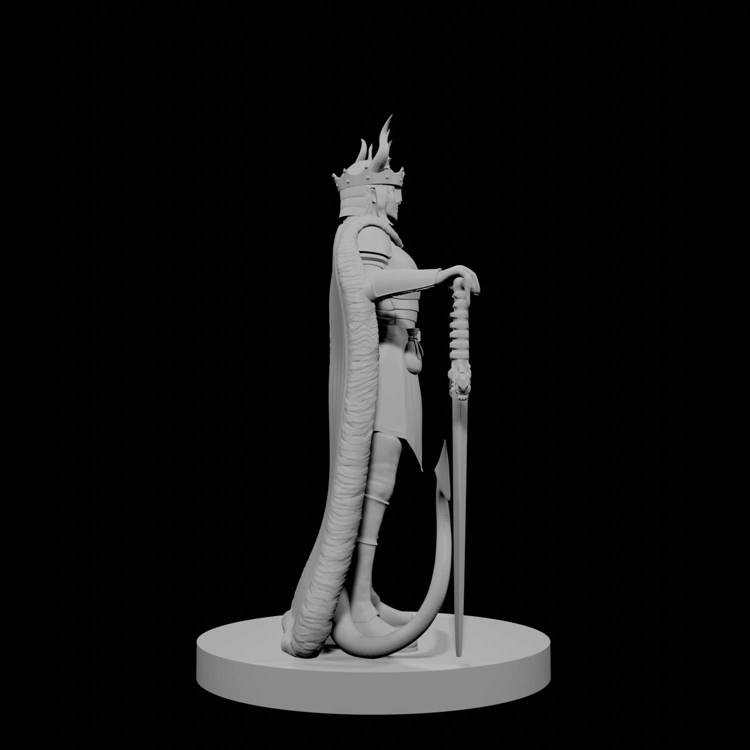 Tiefling Female Fighter 2