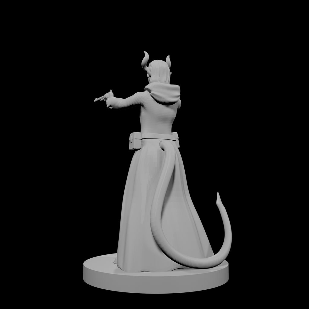 Tiefling Female Gunslinger two pistols