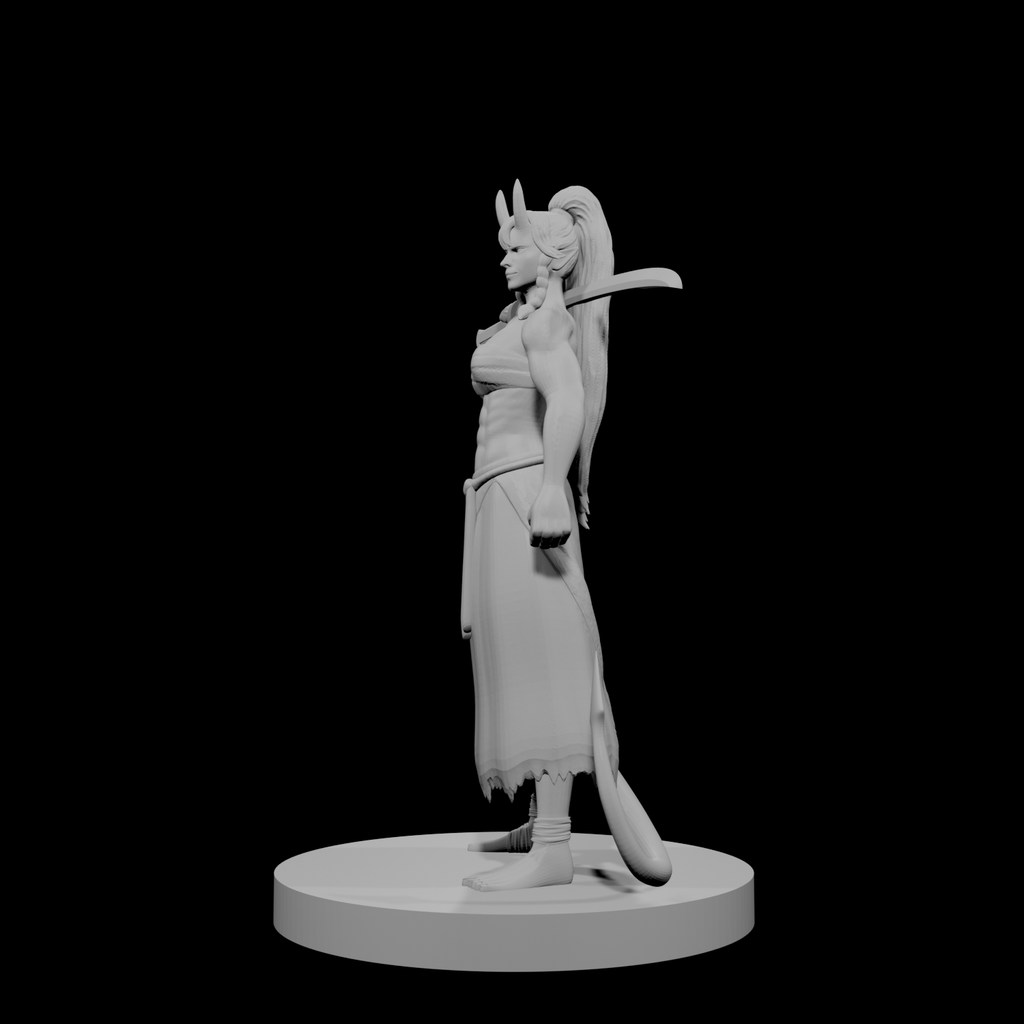 Tiefling Female Kensai Monk
