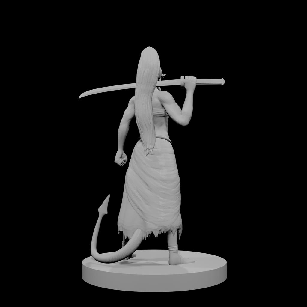 Tiefling Female Kensai Monk
